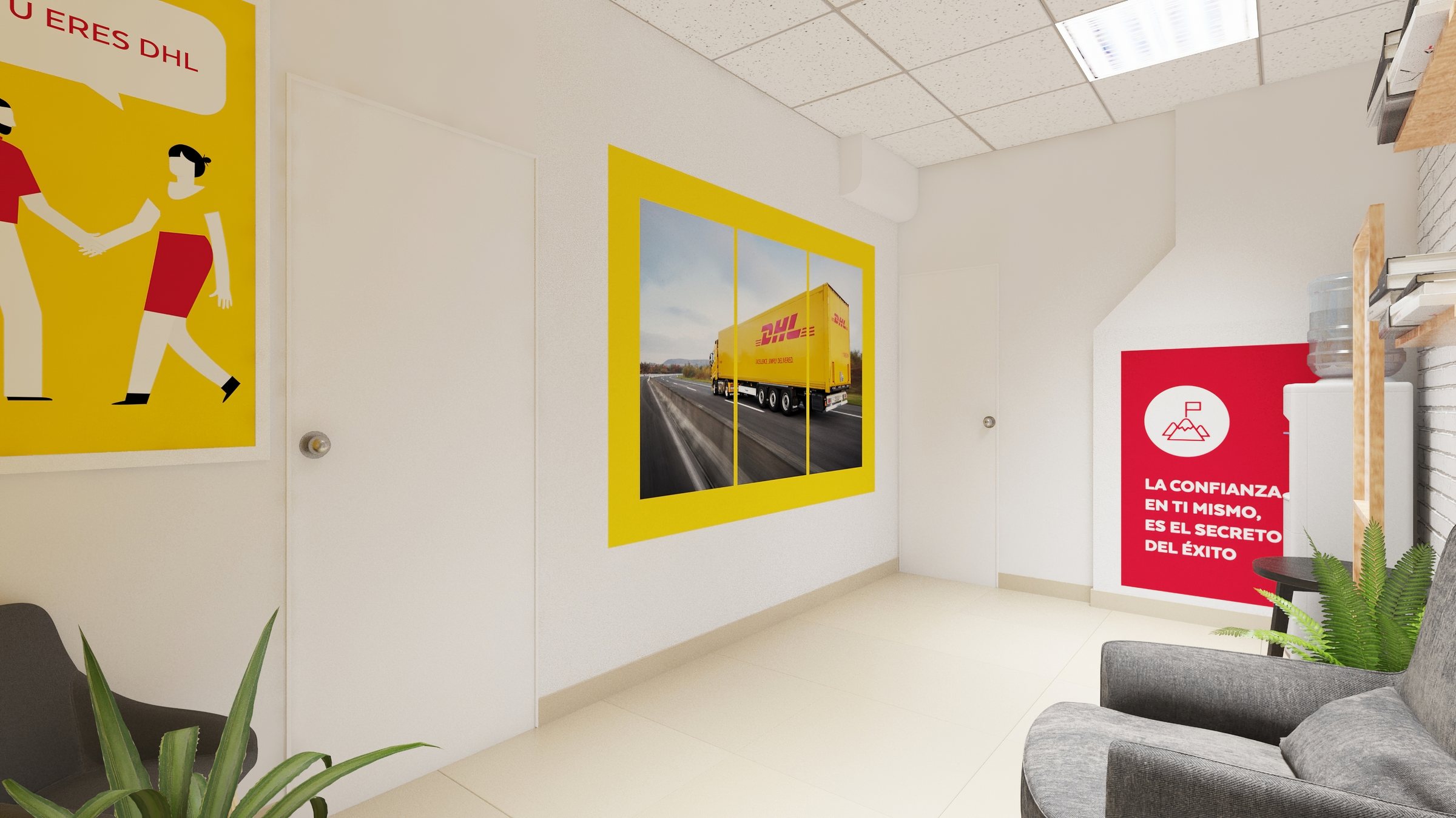 Segunda vista de la Sala de Feedback de DHL.
