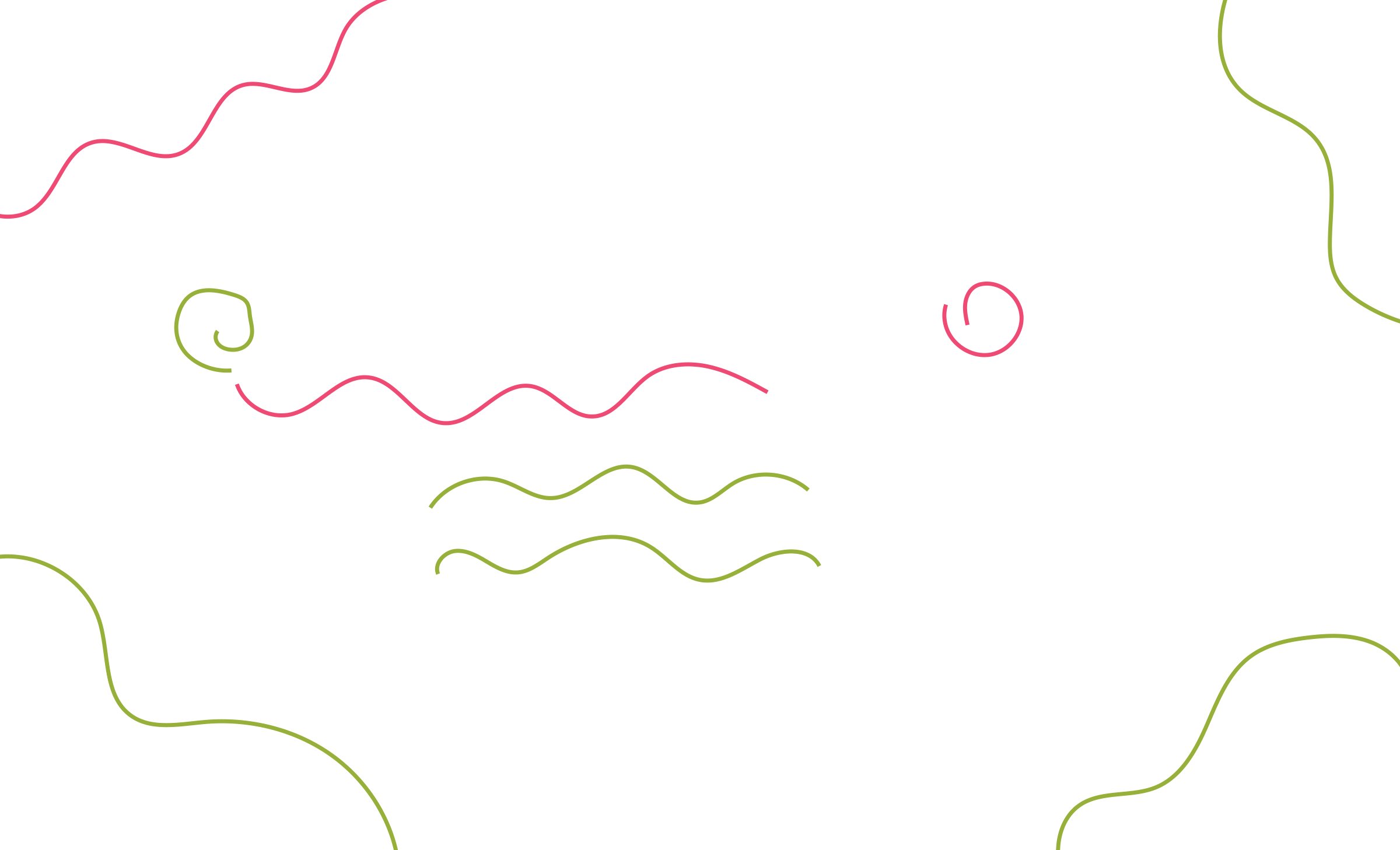 Líneas onduladas de colores, el recurso gráfico de Groovy.