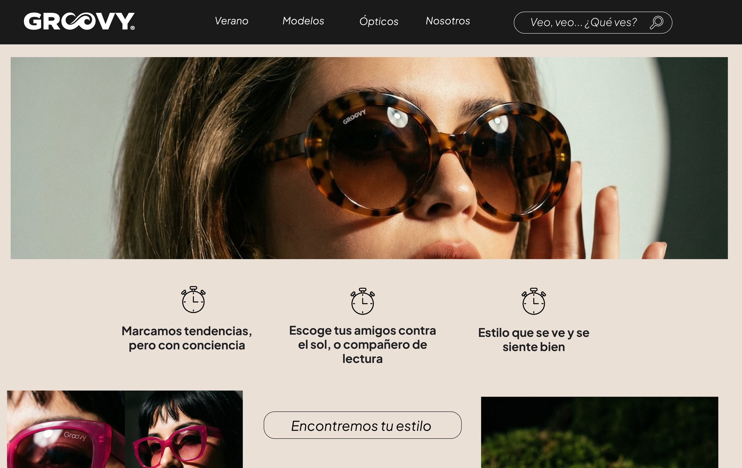 Propuesta de gráfica web de Groovy.