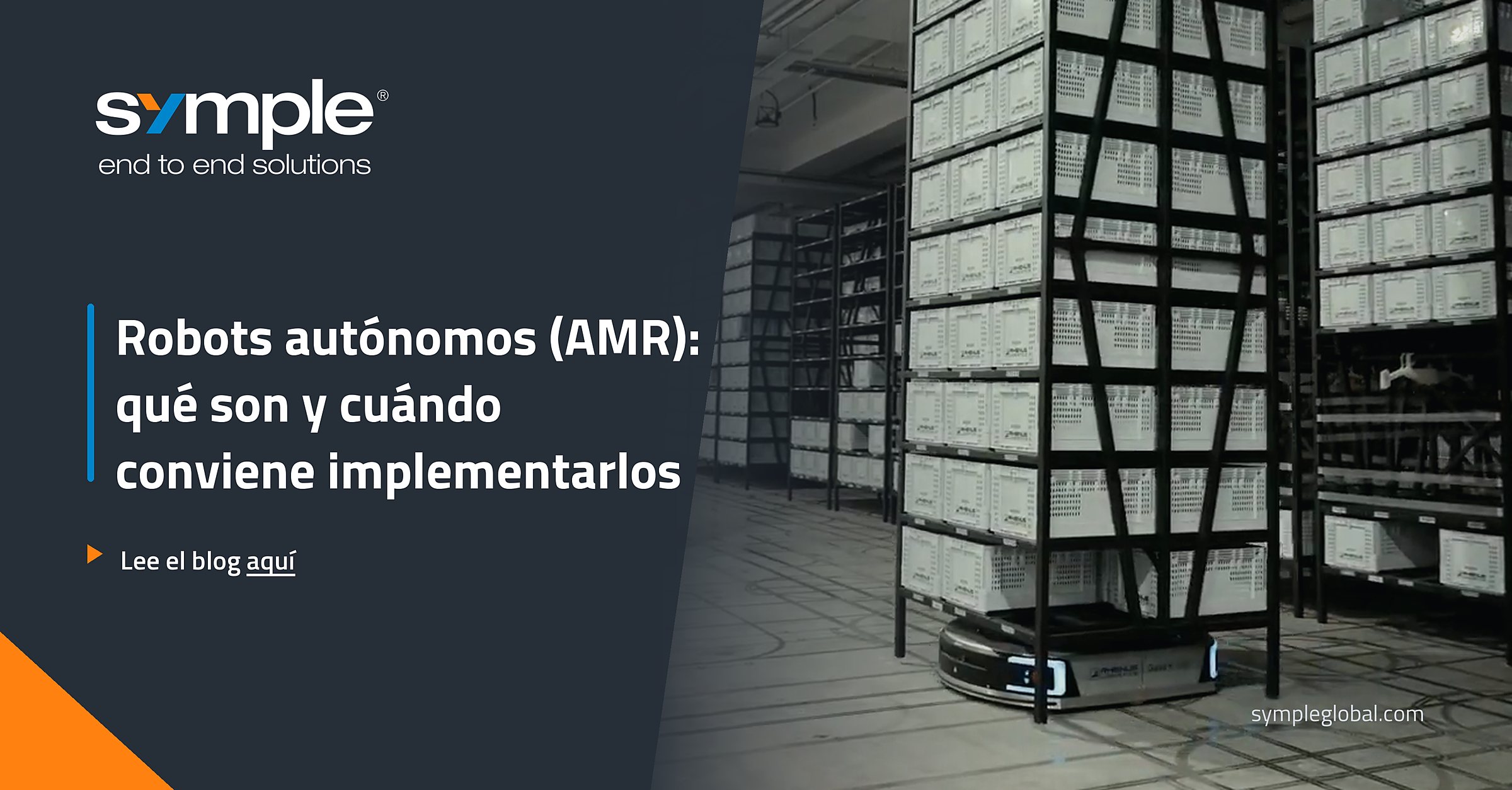Tarjeta del artículo «Robots autónomos (AMR): qué son y cuándo conviene implementarlos».