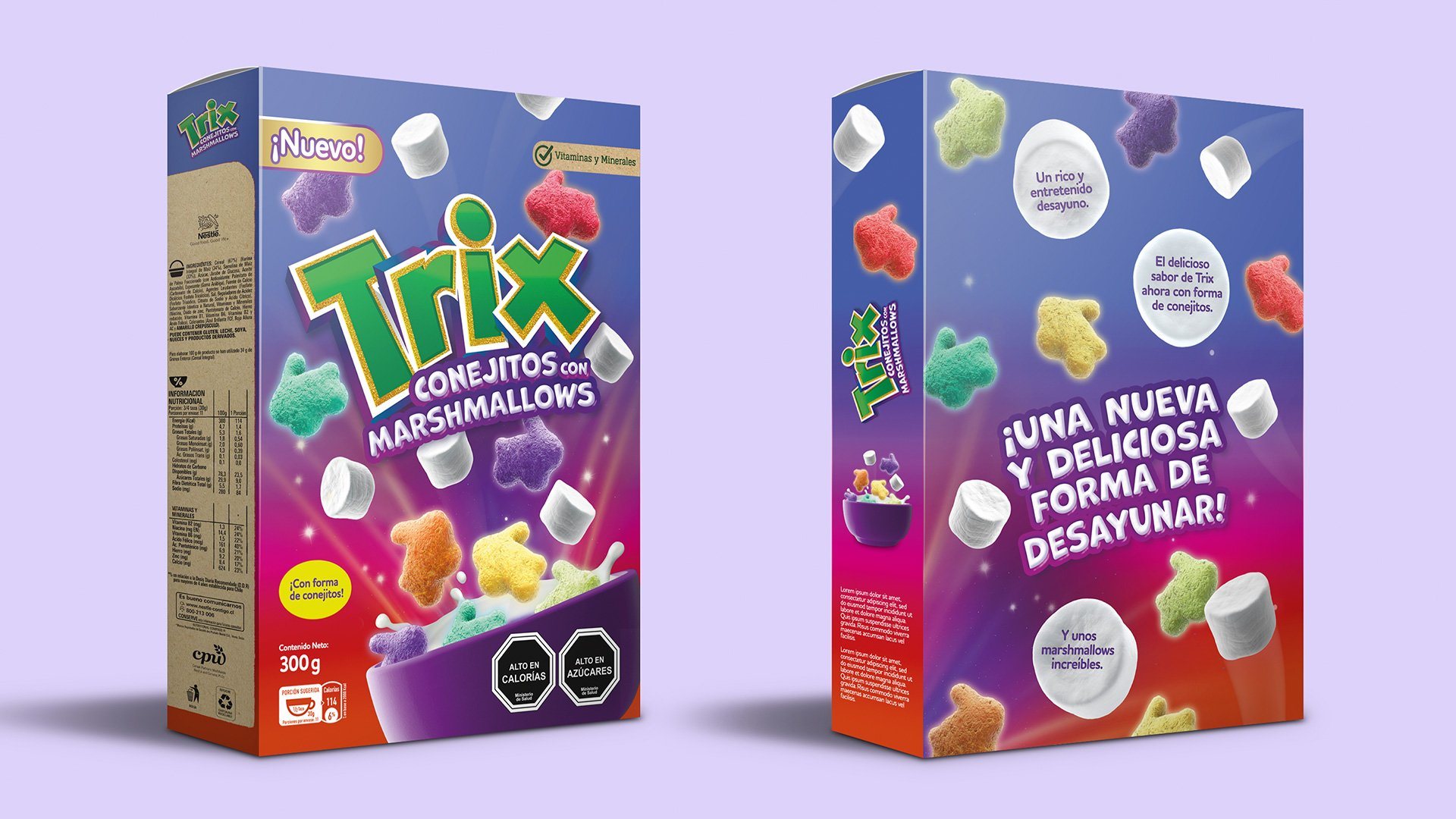 Trix Marshmallows: conejitos en 3D