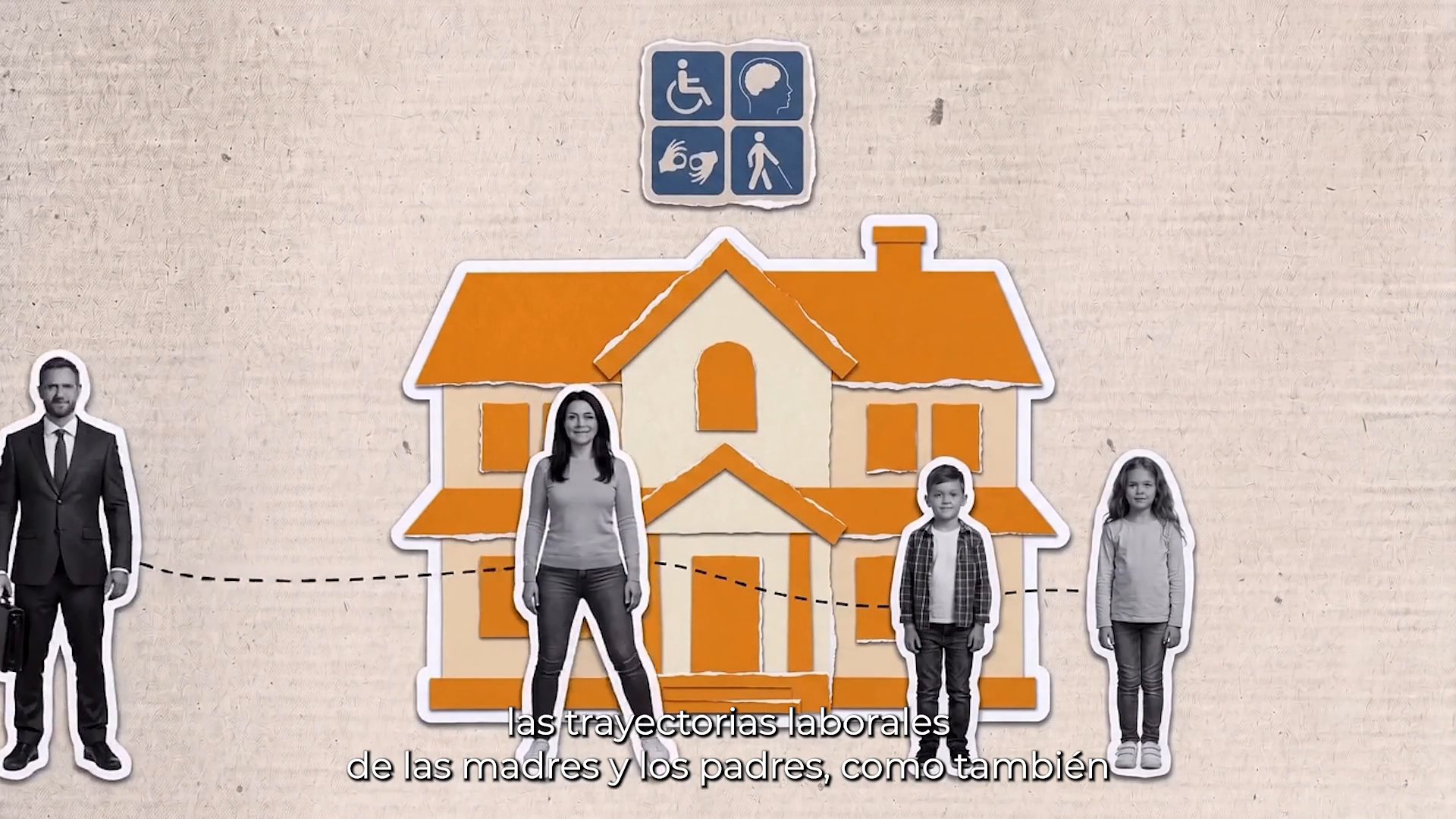 Collage de papel del micro documental de Marcela Perticará.